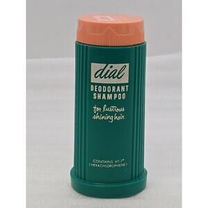 Vintage Dial Deodorant Shampoo for Lustrous Shining Hair Plastic Container Only